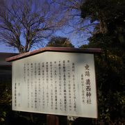 葛飾区の東金町にある葛西神社です　