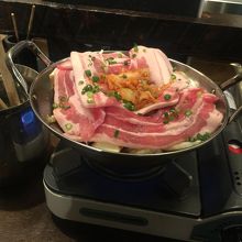 三元豚のキムチ鍋