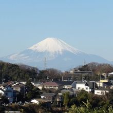 白雲庵横から見える富士山