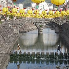 袋橋からは眼鏡橋です。