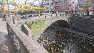 眼鏡橋が美しく見えるポイントです。