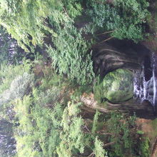 光と影が織り成す滝