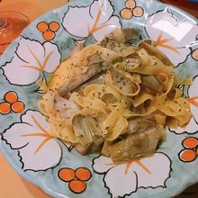 フェットチーネ、フレッシュアーティチョークソース