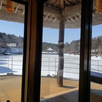 有料ラウンジは景色抜群