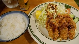 大きな牡蠣美味しかったです。