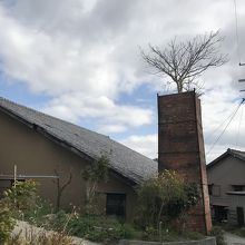 煙突の上に木が生えている・・