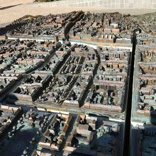 この道の突き当たりにあるザグレブ旧市街の大きな模型