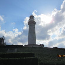 公園から見上げた角島灯台が美しかった。