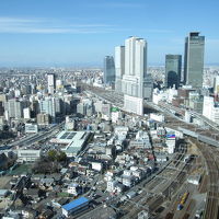スカイタワー31階からの名古屋駅北方面の眺望