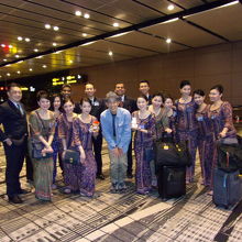 行きでお世話になったＣＡさん。丁寧で親しみがありました。