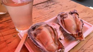 ちょい飲み立ち飲み！生カキ＆日本酒が美味しい。