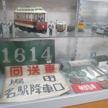 関連品の展示の一例