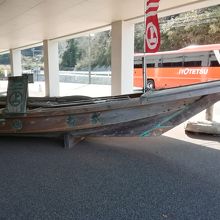 復元された小早船の展示