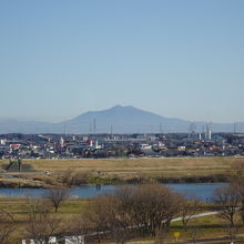 展望室から見た筑波山