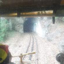 レール間の歯車も列車を支えます