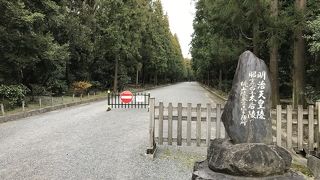 明治天皇陵：伏見城跡に