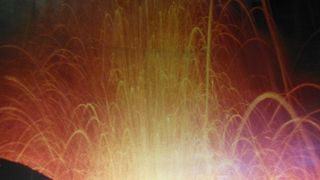 雨でも火山の勉強可能