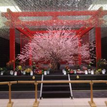 能舞台のようなところ。きれいでした。