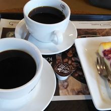 コーヒーとケーキ