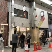 行列のできるコロッケ屋