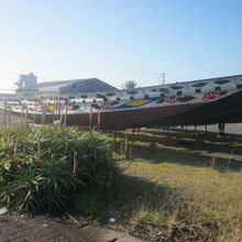 近くにはこんなカラフルな船が見られて癒されました