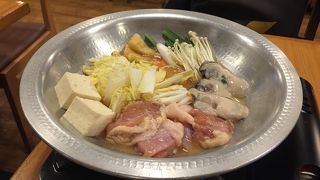 広島県産かき土手鍋！