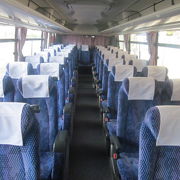 快適さがお勧め、OCATに至る日本交通バス