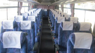 快適さがお勧め、OCATに至る日本交通バス