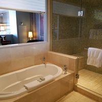 ブラインドを下ればバスルームは見えません