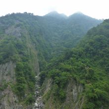 ホテルからの大甲渓 