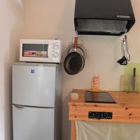 大きい冷蔵庫があるので、何かと便利！