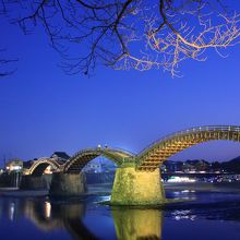 幻想的なライトアップ