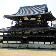 法隆寺 金堂(北面)