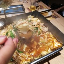 もつ鍋、食中