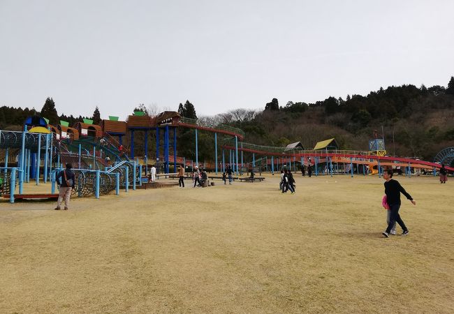 小学生も楽しめる公園。