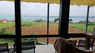 眺望がよくヘルシーな料理を供する