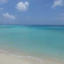 下地島空港北側の海