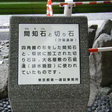 間知石と切り石 