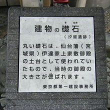 建物の礎石 (汐留遺跡) 