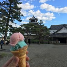 アイスクリンと一緒に