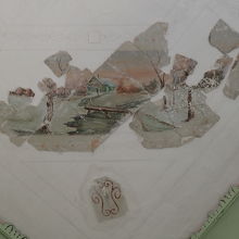 天井に残る装飾絵