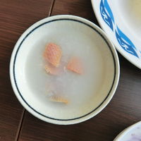 下田プリンスホテル朝食唯一の名物金目鯛入りお粥