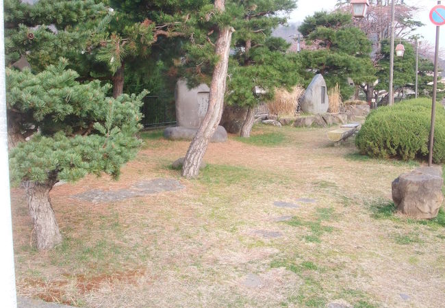 千曲川沿いにつくられた公園