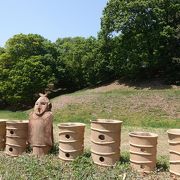 大室公園内にある古墳群