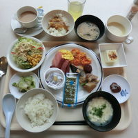 朝食ビッフェの一例。