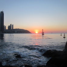 海雲台の朝日。これは絶対に見た方が良いです！