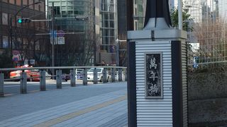 晴海通りが首都高速を渡る橋