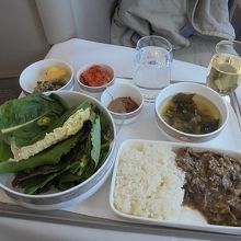 往路機内食（韓国食）