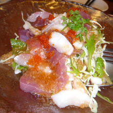 海鮮サラダです。新鮮な感じで、気に入りました。美味しい感じ。