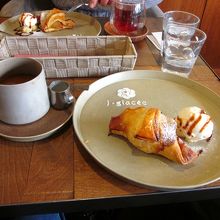 ご自慢のアップルグラッセのセット